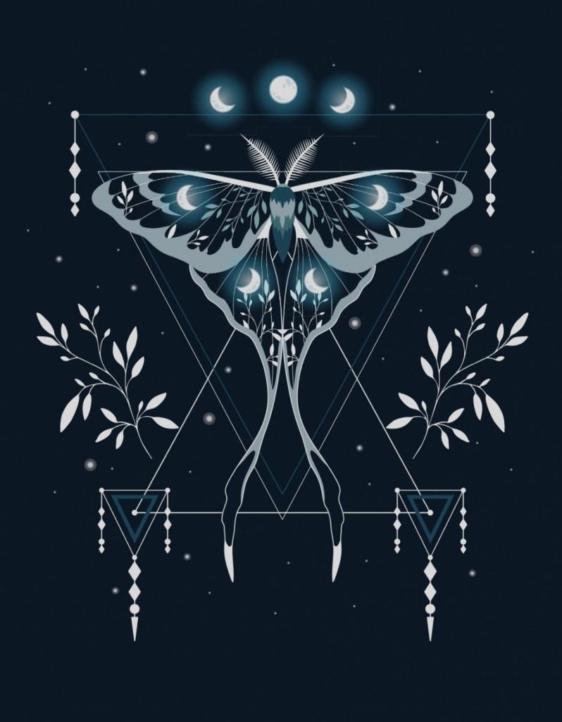 A Luna Moth theme design for Samsung SmartPhones